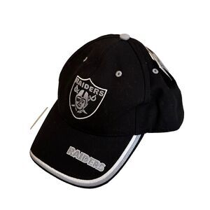 Las Vegas Raiders Hat Men's One Size Black NFL Football Twins Oakland NWT